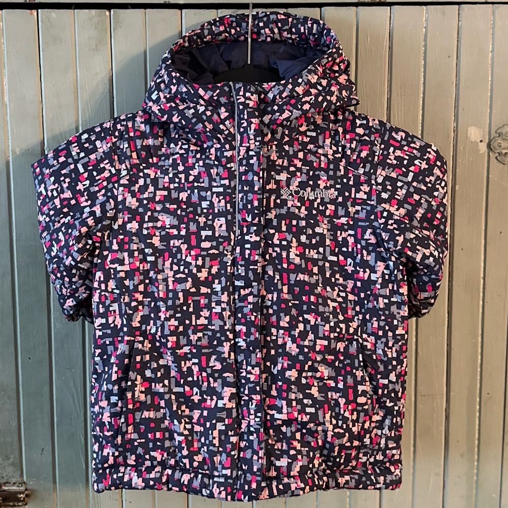 Columbia Girls' Horizon Ride Jacket XXS 4/5 Nocturnal Digidot/Confetti Print